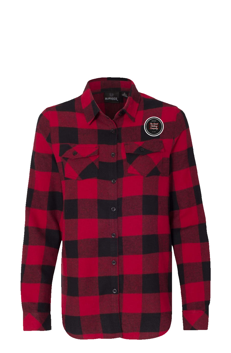 TGCC Womens Red Flannel Long Sleeve 