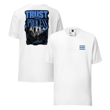 Load image into Gallery viewer, TGCC Carolina Blue on White T-Shirt
