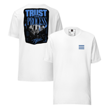 Load image into Gallery viewer, TGCC Carolina Blue on White T-Shirt
