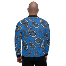 Load image into Gallery viewer, TGCC Blue Bandana Bomber Jacket
