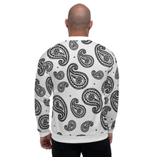 Load image into Gallery viewer, TGCC White Bandana Bomber Jacket
