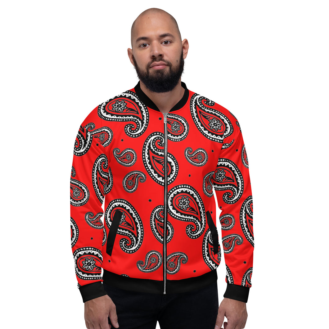 TGCC Red Bandana Bomber Jacket