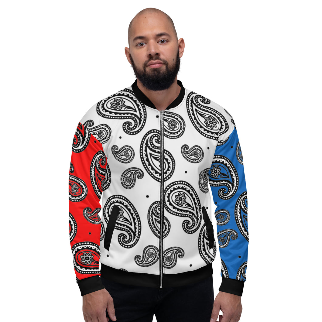 TGCC Multi-Colour Bandana Bomber Jacket