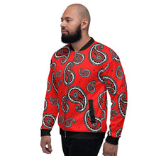 Load image into Gallery viewer, TGCC Red Bandana Bomber Jacket
