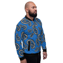 Load image into Gallery viewer, TGCC Blue Bandana Bomber Jacket
